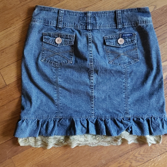 Z. Cavaricci lace denim mini - Picture 2 of 3